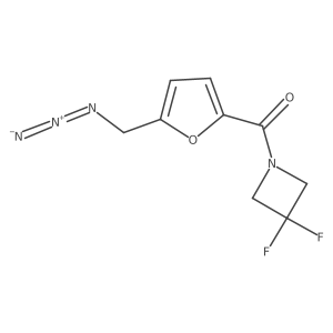 1-[5-(Azidomethyl)furan-2-carbonyl]-3,3-difluoroazetidine结构式