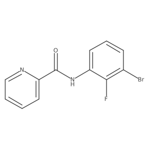 N-(3-bromo-2-fluorophenyl)pyridine-2-carboxamide Structure
