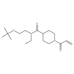 N-[2-(tert-butoxy)ethyl]-N-ethyl-1-(prop-2-enoyl)piperidine-4-carboxamide Structure