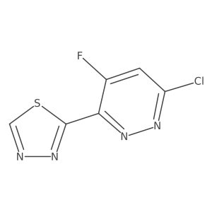 2-(6-Chloro-4-fluoropyridazin-3-yl)-1,3,4-thiadiazole结构式