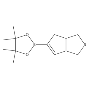 4,4,5,5-Tetramethyl-2-(3,3a,4,6a-tetrahydro-1H-cyclopenta[c]thiophen-5-yl)-1,3,2-dioxaborolane Structure