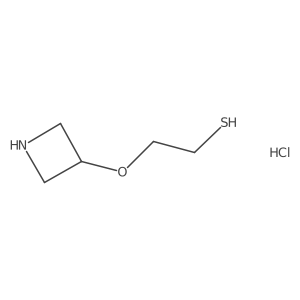 2-(azetidin-3-yloxy)ethanethiol;hydrochloride Structure