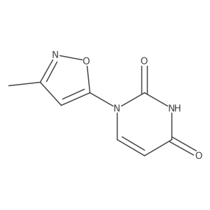 1-(3-Methyl-1,2-oxazol-5-yl)-1,2,3,4-tetrahydropyrimidine-2,4-dione Structure
