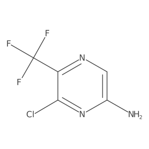 6-Chloro-5-(trifluoromethyl)pyrazin-2-amine结构式