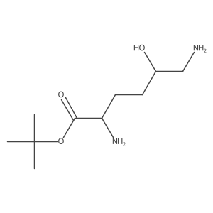 tert-butyl (2R,5R)-2,6-diamino-5-hydroxyhexanoate结构式