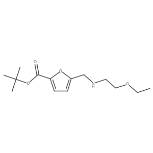 Tert-butyl 5-{[(2-ethoxyethyl)amino]methyl}furan-2-carboxylate Structure