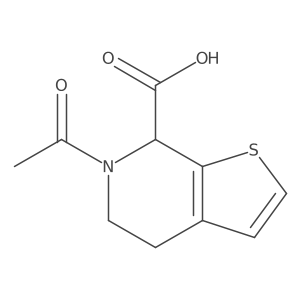 6-acetyl-4H,5H,6H,7H-thieno[2,3-c]pyridine-7-carboxylic acid结构式