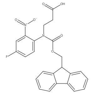 3-({[(9H-fluoren-9-yl)methoxy]carbonyl}(4-fluoro-2-nitrophenyl)amino)propanoic acid结构式