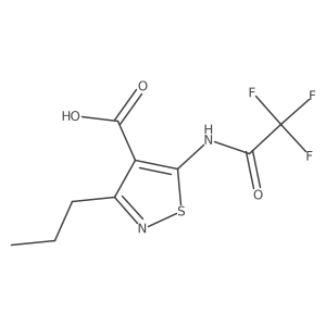 3-Propyl-5-(2,2,2-trifluoroacetamido)-1,2-thiazole-4-carboxylic acid Structure