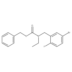 benzyl N-[(5-bromo-2-fluorophenyl)methyl]-N-ethylcarbamate结构式