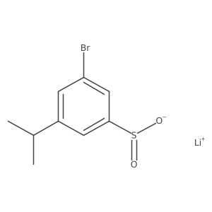 Lithium 3-bromo-5-isopropylbenzenesulfinate Structure