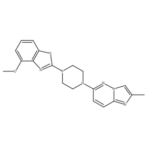 4-Methoxy-2-(4-{2-methylimidazo[1,2-b]pyridazin-6-yl}piperazin-1-yl)-1,3-benzothiazole结构式