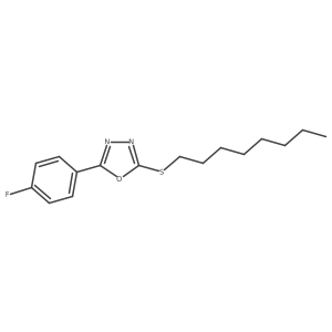 2-(4-Fluorophenyl)-5-(octylsulfanyl)-1,3,4-oxadiazole Structure