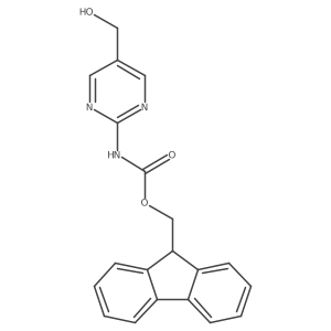 (9H-fluoren-9-yl)methyl N-[5-(hydroxymethyl)pyrimidin-2-yl]carbamate Structure