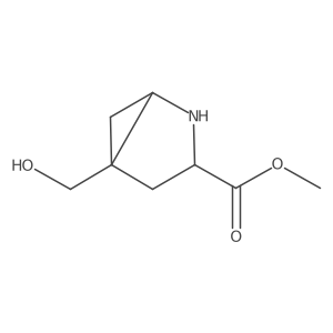 methyl (1S,3S,5R)-5-(hydroxymethyl)-2-azabicyclo[3.1.0]hexane-3-carboxylate结构式
