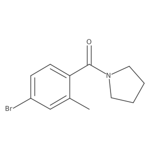 (4-Bromo-2-methyl-phenyl)-pyrrolidin-1-yl-methanone结构式