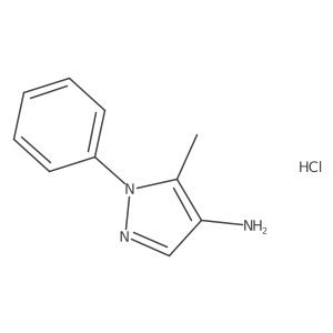 5-methyl-1-phenyl-1H-pyrazol-4-aminehydrochloride结构式