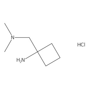 1-((Dimethylamino)methyl)cyclobutan-1-amine hydrochloride结构式