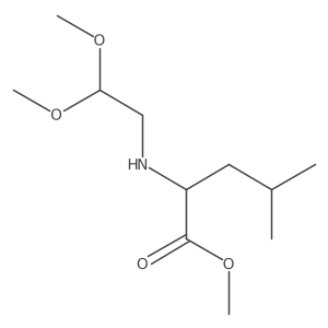 N-(2,2-Dimethoxyethyl)-L-leucine methyl ester Structure