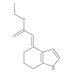 ethyl 2-[(4Z)-4,5,6,7-tetrahydro-1H-indol-4-ylidene]acetate结构式