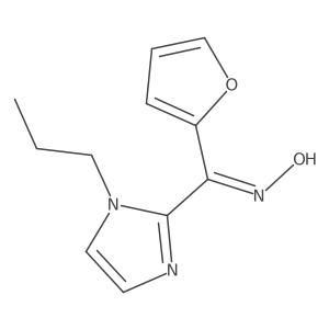 2-Furanyl(1-propyl-1H-imidazol-2-yl)methanone oxime结构式
