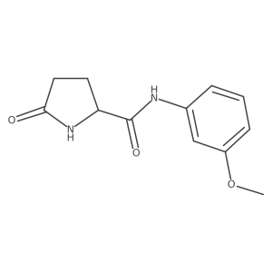 N-(3-Methoxyphenyl)-5-oxo-2-pyrrolidinecarboxamide结构式