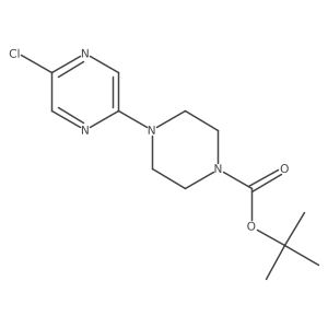 Tert-butyl 4-(5-chloropyrazin-2-YL)piperazine-1-carboxylate结构式