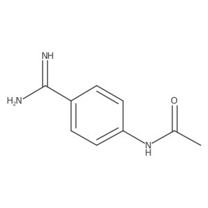 N-(4-Carbamimidoyl-phenyl)-acetamide结构式