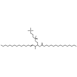 Sphingomyelin d18:1-C16:0 Structure