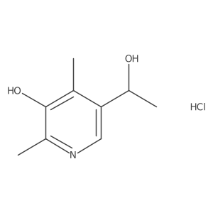 5-(1-Hydroxyethyl)-2,4-dimethylpyridin-3-ol;hydrochloride Structure