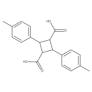 2,4-Bis(4-methylphenyl)cyclobutane-1,3-dicarboxylic acid Structure