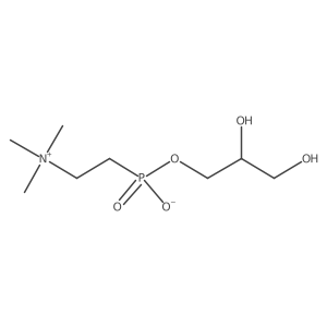 Ethanaminium, 2-[(2,3-dihydroxypropoxy)hydroxyphosphinyl]-N,N,N-trimethyl-, inner salt Structure