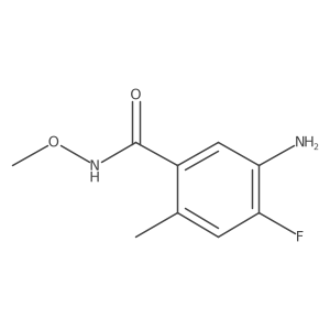 5-amino-2-methyl-4-fluoro-N-methoxybenzamide结构式