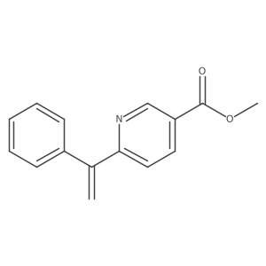 Methyl 6-(1-phenylethenyl)-3-pyridinecarboxylate Structure