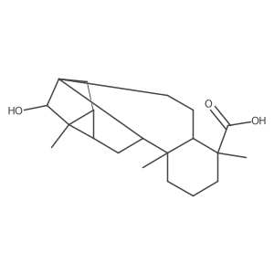(4R,4aS,6aR,7R,7aR,8S,8aR,9aS,9bS)-Tetradecahydro-7-hydroxy-4,7a,9b-trimethyl-6a,8-methano-6aH-cyclopropa[b]phenanthrene-4-carboxylic acid Structure