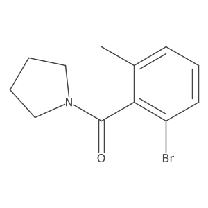 1-(2-Bromo-6-methylbenzoyl)pyrrolidine结构式