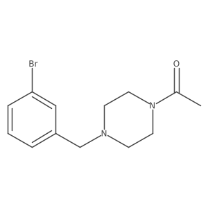 1-(4-(3-Bromobenzyl)piperazin-1-yl)ethan-1-one Structure