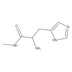 (2S)-2-Amino-3-(1H-imidazol-4-yl)-N-methylpropanamide Structure