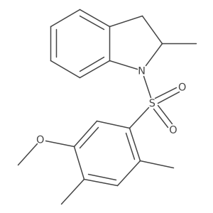1-[(5-Methoxy-2,4-dimethylphenyl)sulfonyl]-2-methylindoline结构式