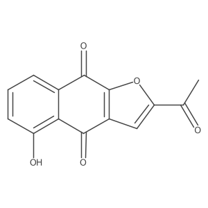2-Acetyl-5-hydroxynaphtho[2,3-b]furan-4,9-dione Structure