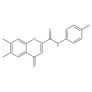 6,7-dimethyl-N-(4-methylphenyl)-4-oxo-4H-chromene-2-carboxamide Structure