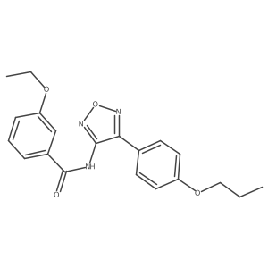 3-ethoxy-N-[4-(4-propoxyphenyl)-1,2,5-oxadiazol-3-yl]benzamide结构式