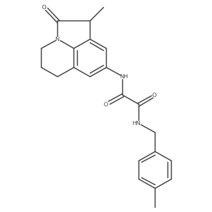 N1-(1-methyl-2-oxo-2,4,5,6-tetrahydro-1H-pyrrolo[3,2,1-ij]quinolin-8-yl)-N2-(4-methylbenzyl)oxalamide结构式