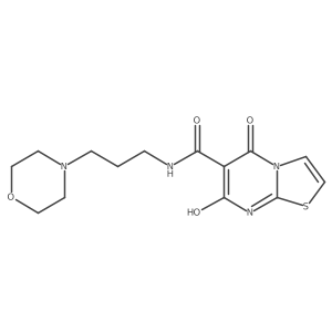 7-hydroxy-N-(3-morpholinopropyl)-5-oxo-5H-thiazolo[3,2-a]pyrimidine-6-carboxamide Structure