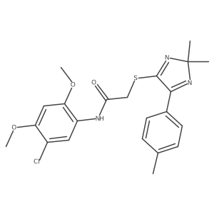 N-(5-chloro-2,4-dimethoxyphenyl)-2-((2,2-dimethyl-5-(p-tolyl)-2H-imidazol-4-yl)thio)acetamide Structure