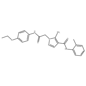 5-amino-1-{2-[(4-ethoxyphenyl)amino]-2-oxoethyl}-N-(2-methylphenyl)-1H-1,2,3-triazole-4-carboxamide Structure