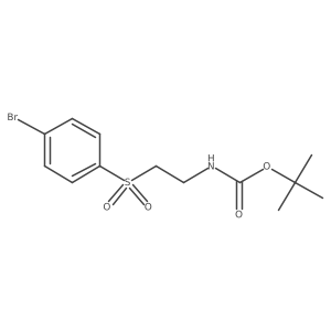 [2-(4-Bromo-benzenesulfonyl)-ethyl]-carbamic acid tert-butyl ester Structure