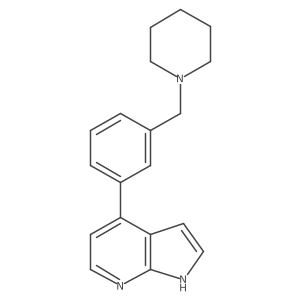 4-(3-Piperidin-1-ylmethyl-phenyl)-1h-pyrrolo[2,3-b]pyridine结构式