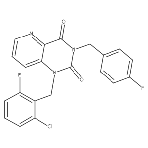 1-(2-chloro-6-fluorobenzyl)-3-(4-fluorobenzyl)pyrido[3,2-d]pyrimidine-2,4(1H,3H)-dione结构式