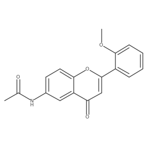N-[2-(2-methoxyphenyl)-4-oxochromen-6-yl]acetamide Structure